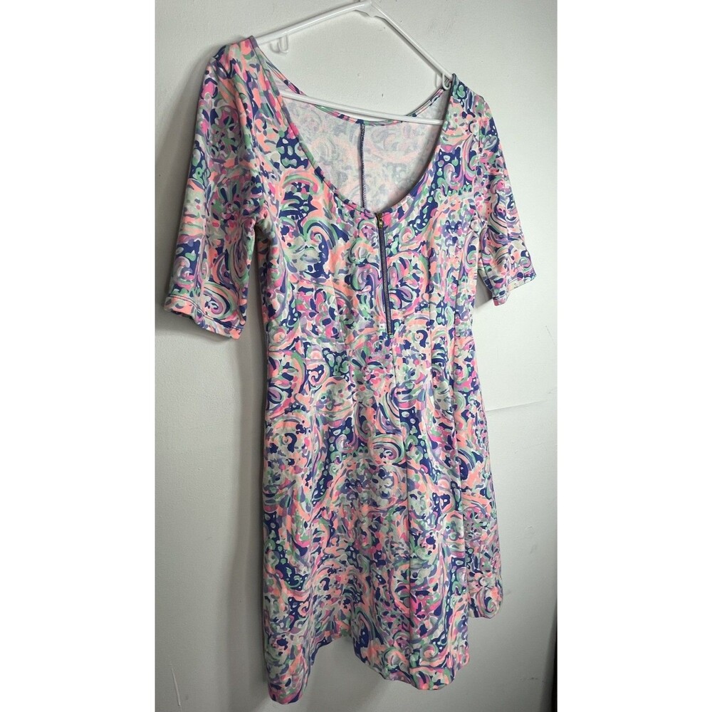 LILLY PULITZER M Art Print Dress Celia Cotton blend